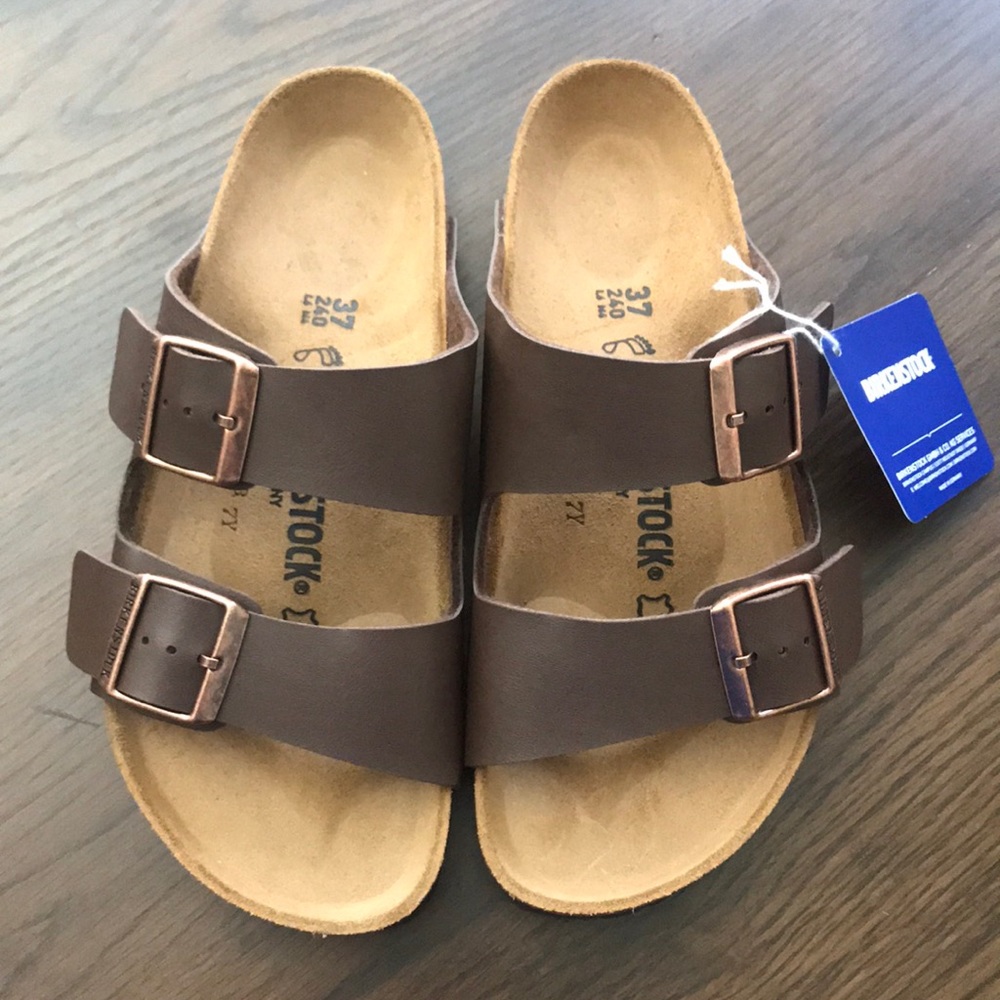 NWB BIRKENSTOCK ARIZONA DARK BROWN